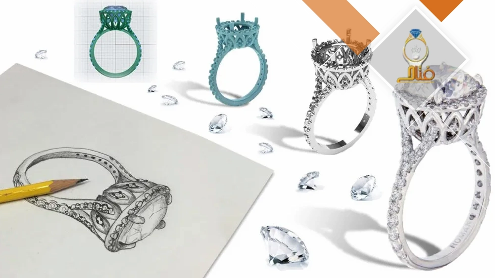 آموزش طراحی دستی طلا و جواهر