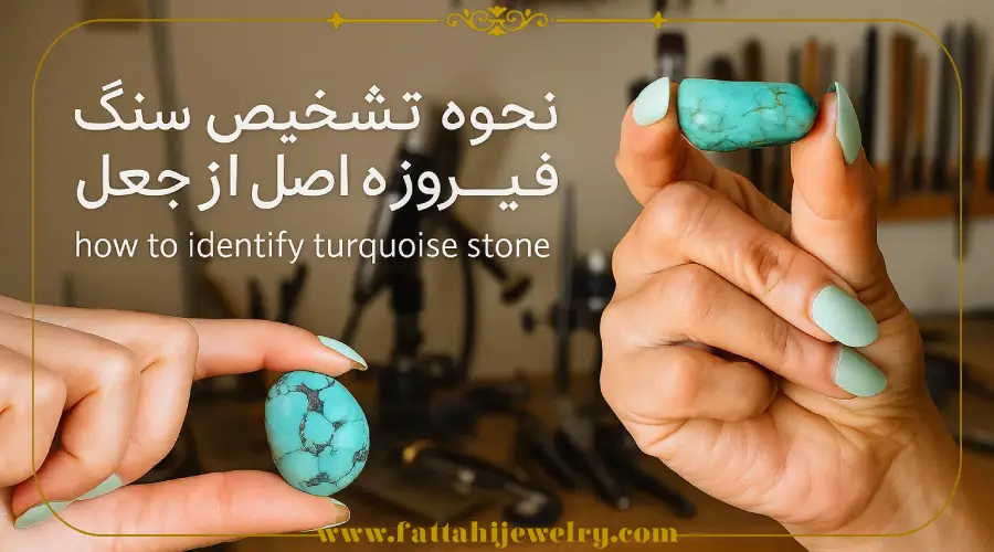 سنگ فیروزه ای اصل